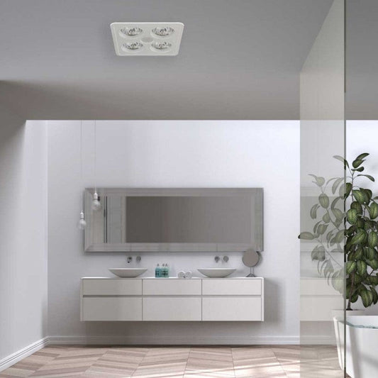 Ventair Heatforce DC 4 Bathroom 3 - in - 1 Heat, Light & Exhaust Fan with Boost | White - Mases LightingVentair