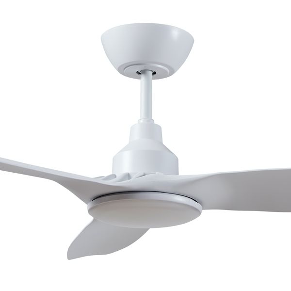 Ventair Skyfan Double Insulated DC Ceiling Fan with CCT LED Light & Remote – White 52″