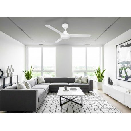 Ventair Spyda 1250mm DC Ceiling Fan With Light SPYDC1253WH-L - Mases LightingVentair