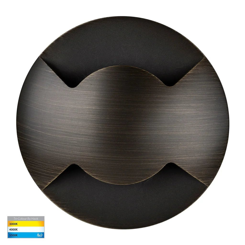 Viale LED in - Ground Light Double Way in 316 Stainles Steel, Antique Brass, Brass or Graphite Havit Lighting - HV19072T - Mases LightingHavit Lighting