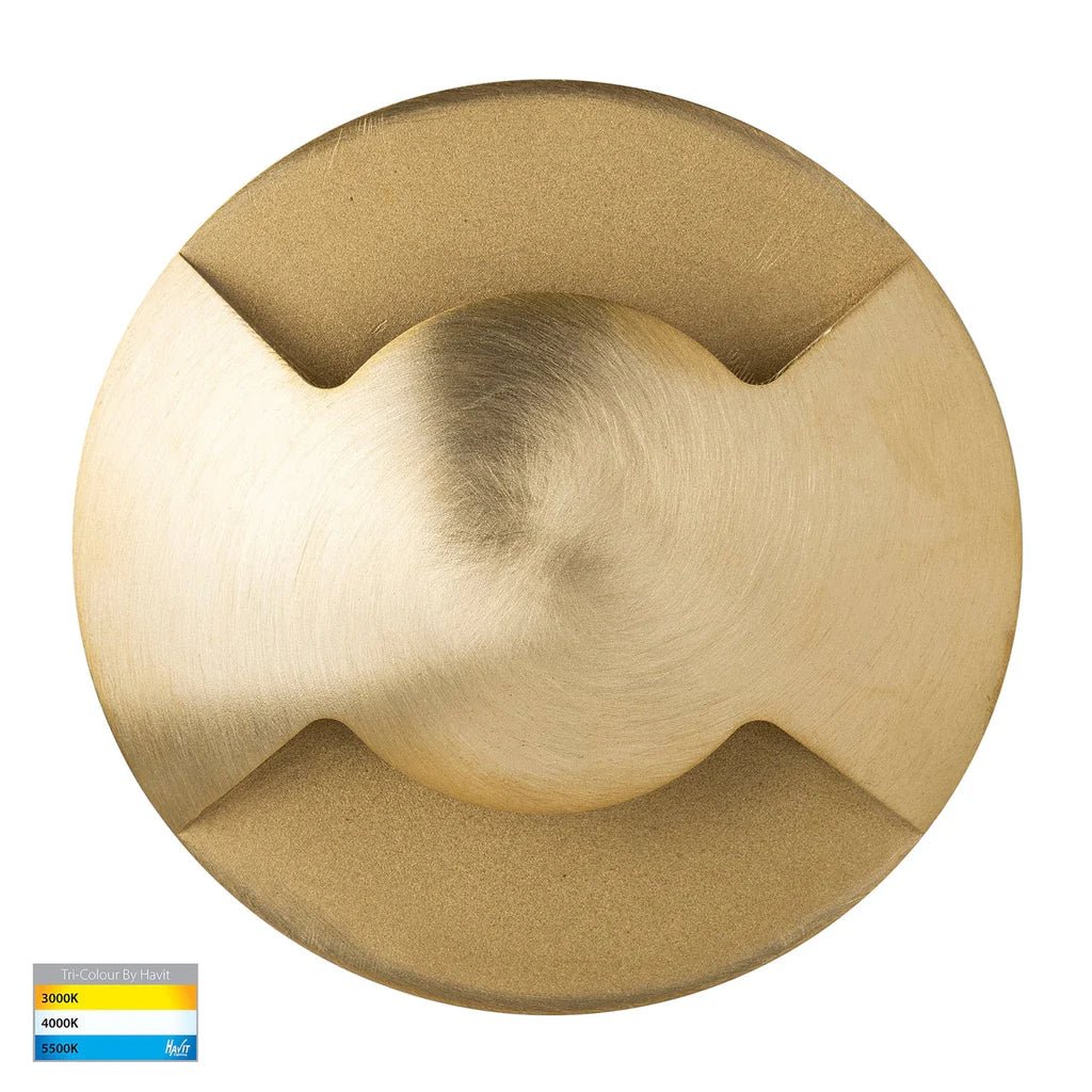 Viale LED in - Ground Light Double Way in 316 Stainles Steel, Antique Brass, Brass or Graphite Havit Lighting - HV19072T - Mases LightingHavit Lighting