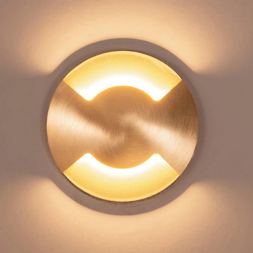 Viale LED in - Ground Light Double Way in 316 Stainles Steel, Antique Brass, Brass or Graphite Havit Lighting - HV19072T - Mases LightingHavit Lighting