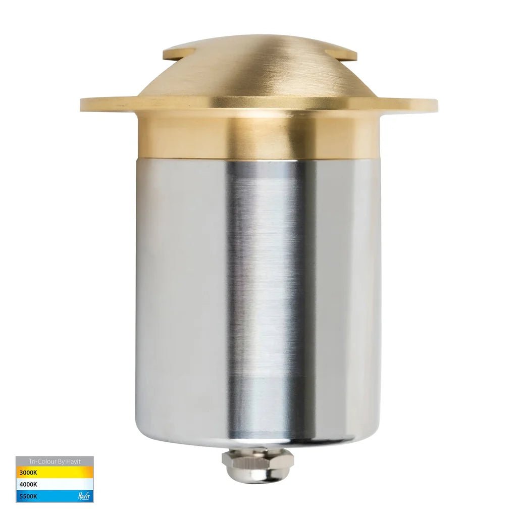 Viale LED in-Ground Light Double Way in 316 Stainles Steel, Antique Brass, Brass or Graphite Havit Lighting - HV19072T