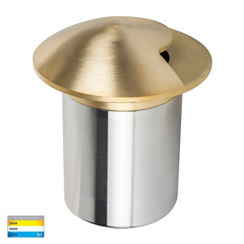 Viale LED in - Ground Light Single Way in 316 Stainles Steel, Antique Brass, Brass or Graphite Havit Lighting - HV19062T - Mases LightingHavit Lighting