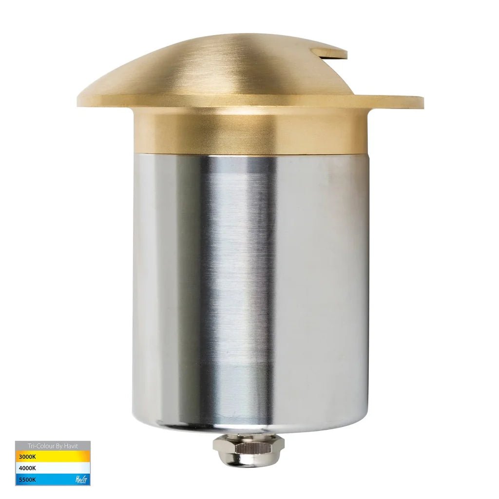 Viale LED in - Ground Light Single Way in 316 Stainles Steel, Antique Brass, Brass or Graphite Havit Lighting - HV19062T - Mases LightingHavit Lighting