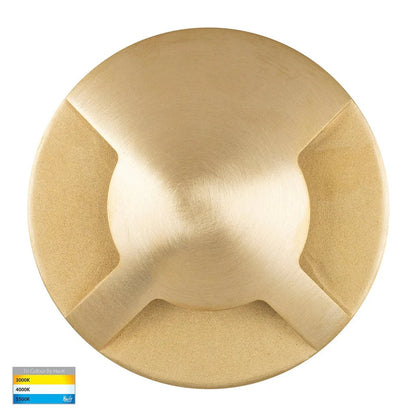 Viale LED in - Ground Light Triple Way in 316 Stainles Steel, Antique Brass, Brass or Graphite Havit Lighting - HV19082T - Mases LightingHavit Lighting