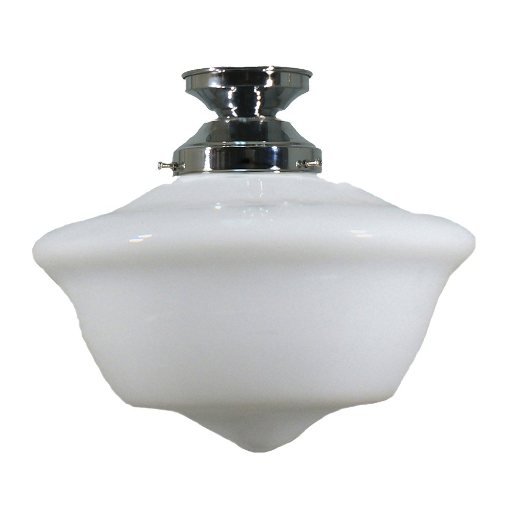 Victorian 9" or 12" or 16" 1 Light Batten Fix Pendant Light - Black/Chrome/Polished Brass - Mases LightingLode Lighting