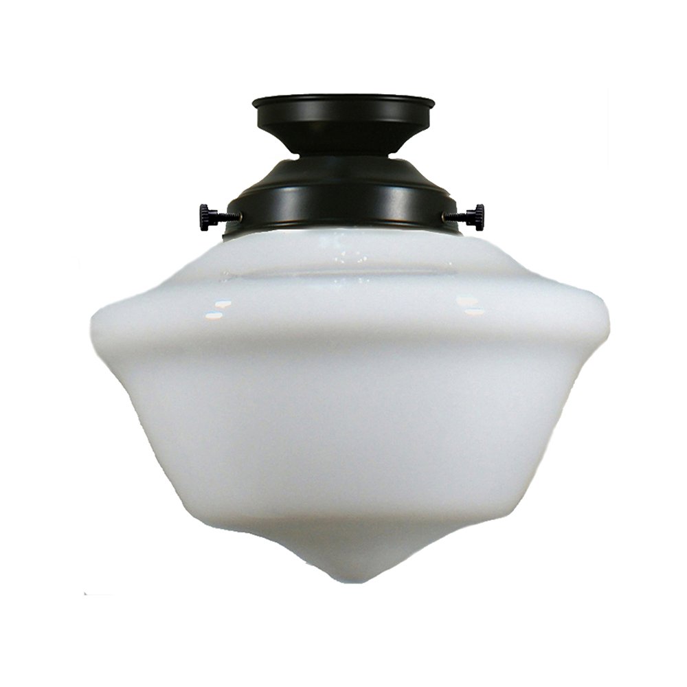 Victorian 9" or 12" or 16" 1 Light Batten Fix Pendant Light - Black/Chrome/Polished Brass - Mases LightingLode Lighting