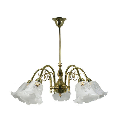 Victoriana 3 or 5 Light Brass Pendant Light - Polished Brass - Mases LightingLode Lighting