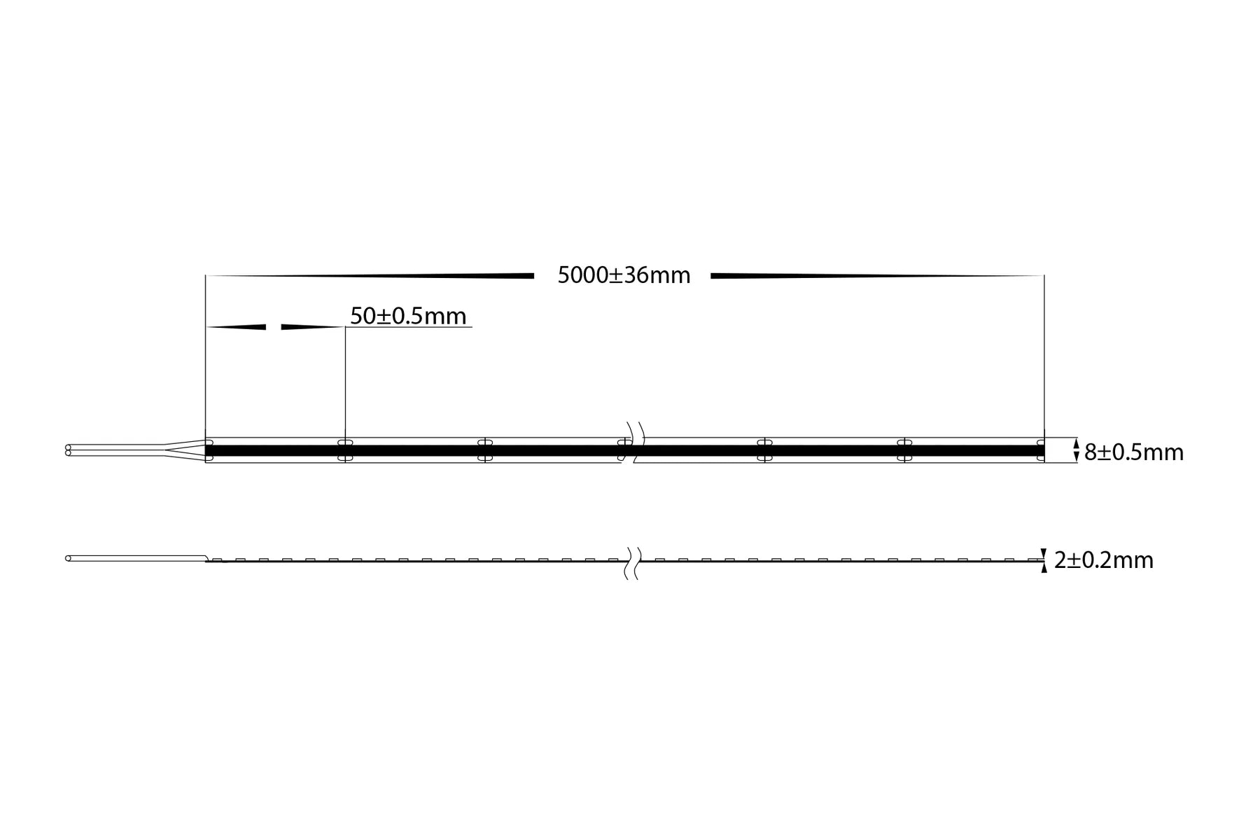 Viper COB LED Strip Kit 5w Per Metre 5m 3k, 4k, 5k Havit Lighting - VPR9760IP54 - 320 - 5M - Mases LightingHavit Lighting