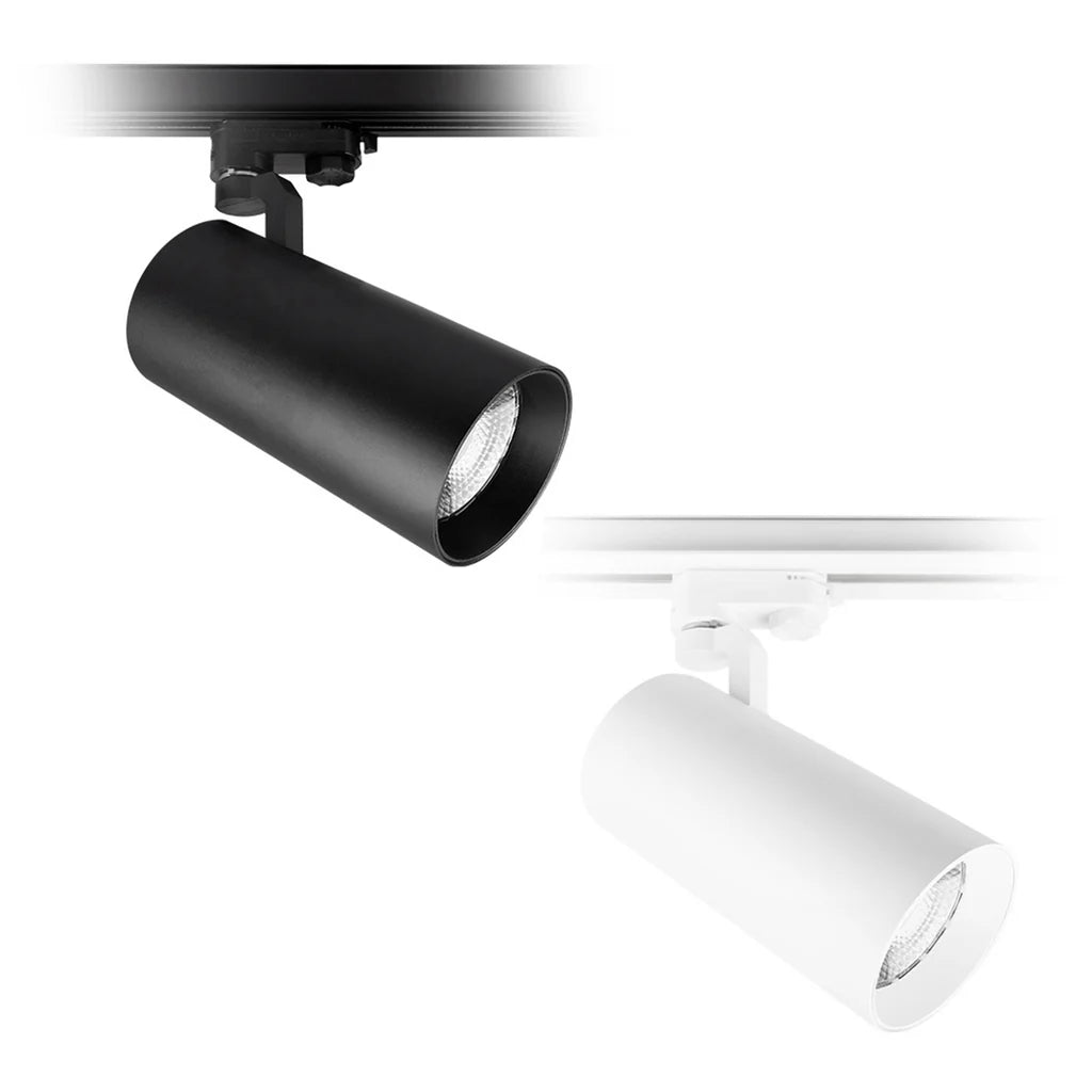 XTB35 CRI.90 35w COB LED Spot Track Light in Black, White or Silver (2700k / 3000k / 4000k / 5000k) - Mases LightingTrend Lighting
