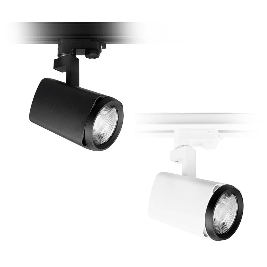 XTI25 25w COB LED Spot Track Light in Black, White or Silver (2700k / 3000k / 4000k VIVID ) - Mases LightingTrend Lighting
