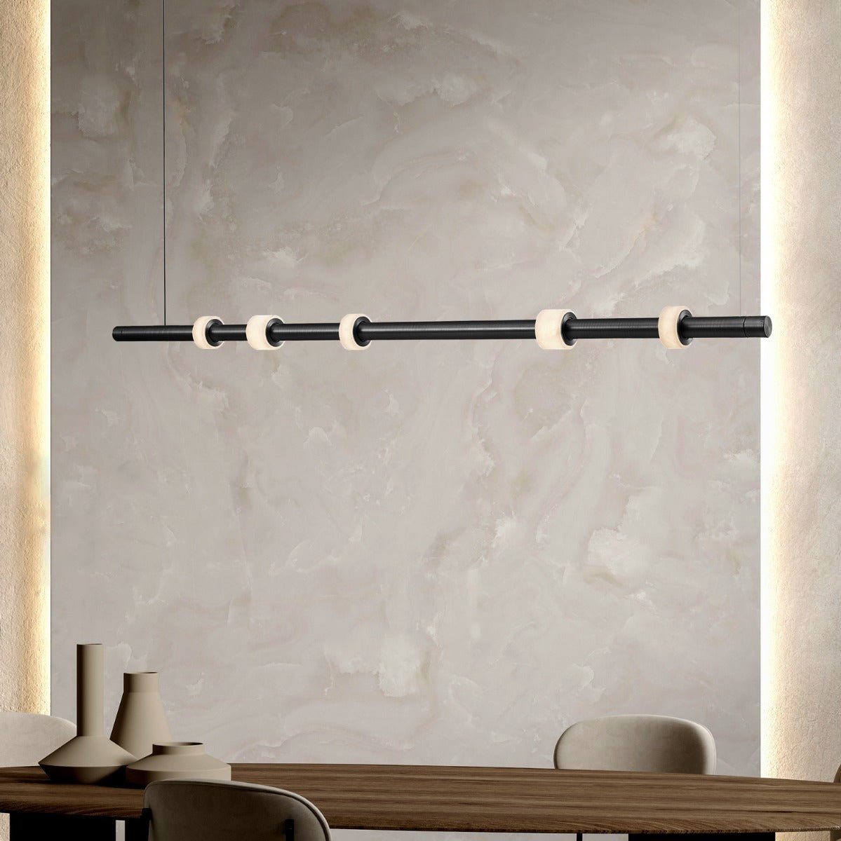 Zenith Pendant Light Pendant Black and Gold - Mases LightingLighting Creations