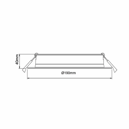 3A 30W High Efficiency Downlight - DL3009/30W/TC - Mases Lighting3A