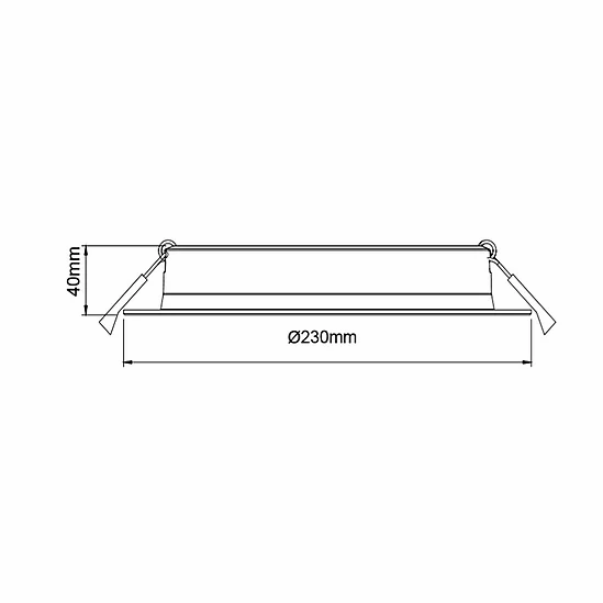 3A Lighting 40W High Efficiency Downlight DL4009/40W/TC - Mases Lighting3A