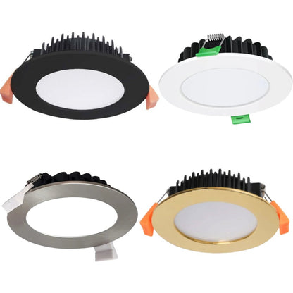 3A Lighting DL1262 12W Samsung tri-colour LED downlight in white — 3A Lighting