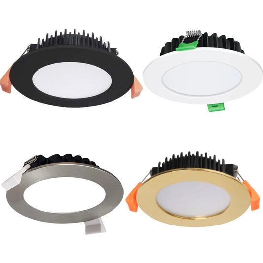 3A Lighting DL1262 12W Samsung tri-colour LED downlight in white — 3A Lighting