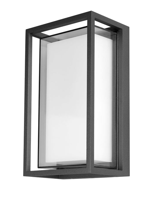 3A Lighting Eltanin outdoor LED wall light in matt black, IP65 — 3A Lighting