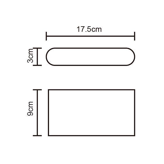 3A Lighting Ultra Slim Wall Light Tri-Colour (ST365/TC) - Mases Lighting3A