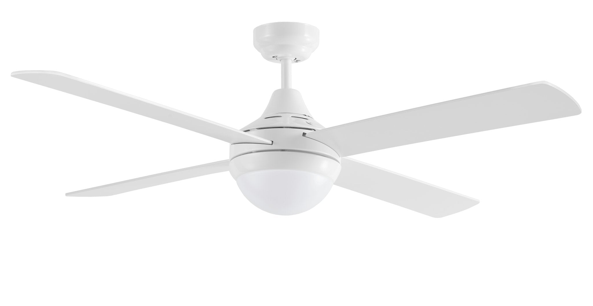 48″ (1220mm) Link AC Ceiling Fan With 2Lt & Wall Control in White - Mases LightingMartec