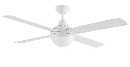 48″ (1220mm) Link AC Ceiling Fan With 2Lt & Wall Control in White - Mases LightingMartec