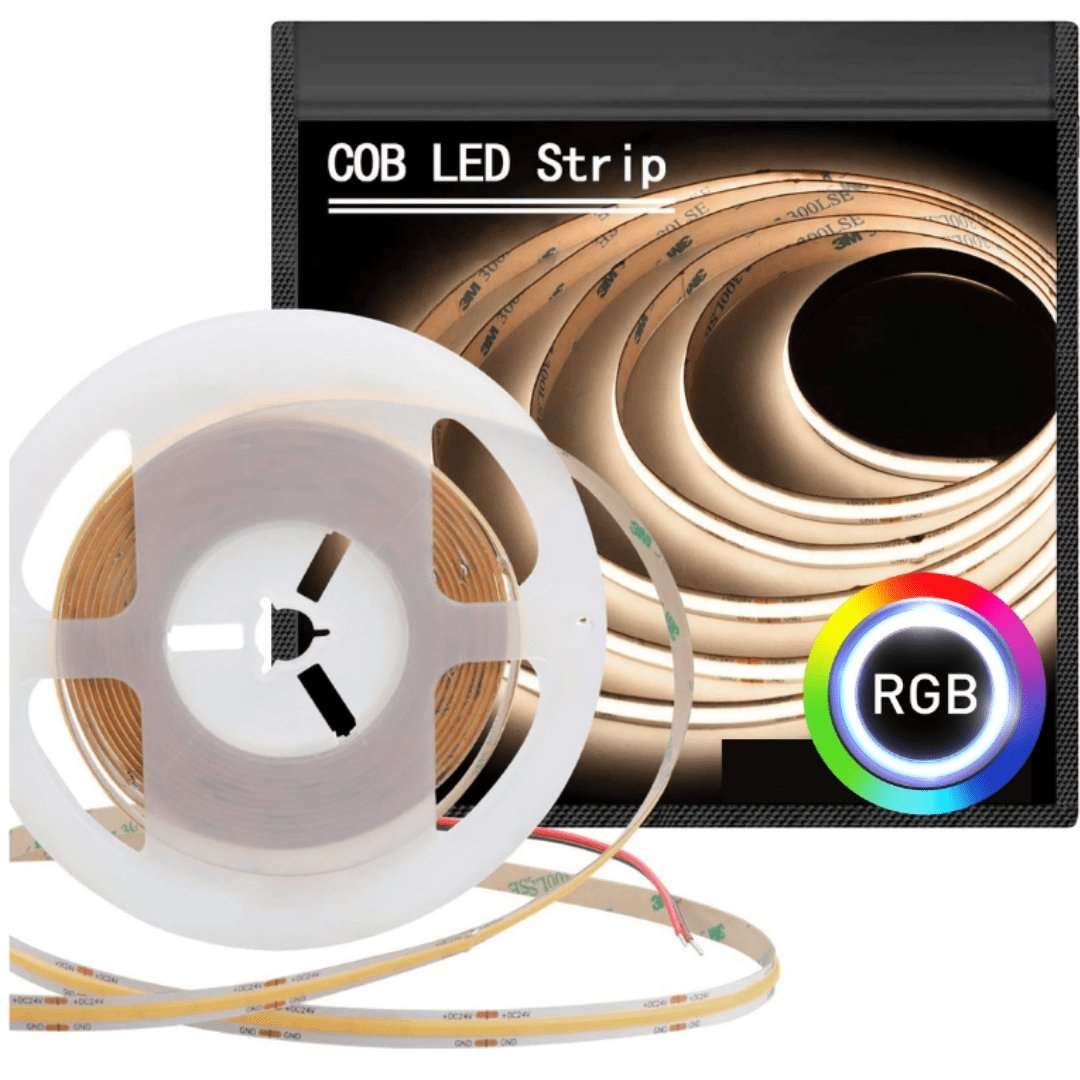 5 meter RGB Cobra Pro Indoor COB Dot Free Strip Light Kit - 75W - Mases LightingLighting Creations