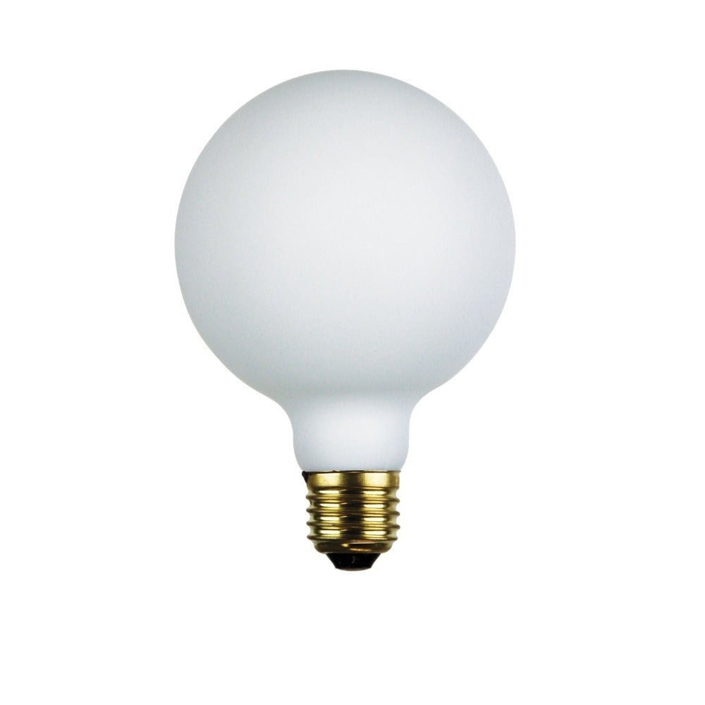 6W/10W LED Dimmable G125 Shape Spherical Opal Matt Globe - E27 - Mases LightingOriel Lighting