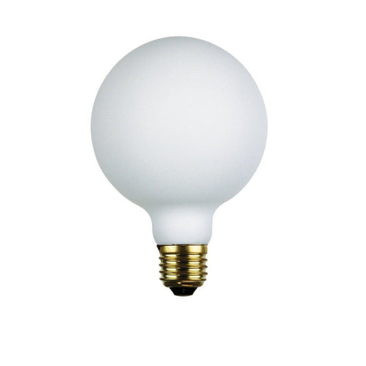 6W/10W LED Dimmable G125 Shape Spherical Opal Matt Globe - E27 - Mases LightingOriel Lighting