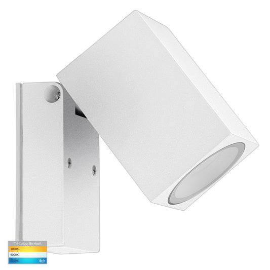Accord Adjustable LED Wall Light 1Lt TRI Colour 5w in Black/White Havit Lighting - HV3630T-BLK, HV3630T-WHT - Mases LightingHavit Lighting