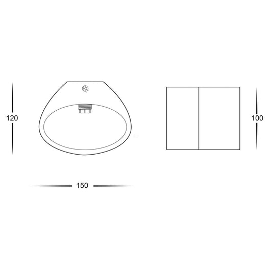Arc LED Wall Plaster Light Small 3w Havit Lighting - HV8025C, HV8025W - Mases LightingHavit Lighting