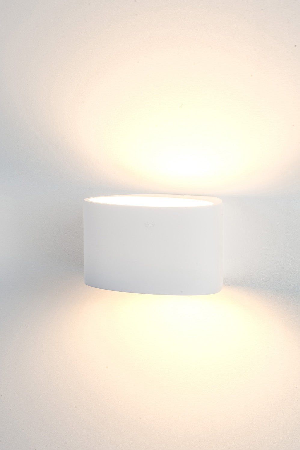 Arc Plaster LED Wall Light Large 3w in White Havit Lighting - HV8026