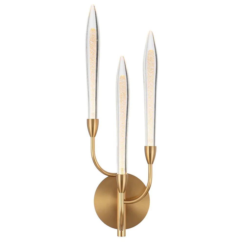 Archer Indoor LED Wall Light 3Lt 9w Antique Gold - Mases LightingTelbix
