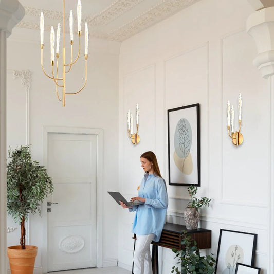 Archer LED Pendant Light 6Lt 18w Antique Gold - Mases LightingTelbix