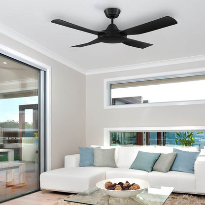 Bondi 48" Black AC ABS Ceiling Fan - 203621 - Mases LightingEglo