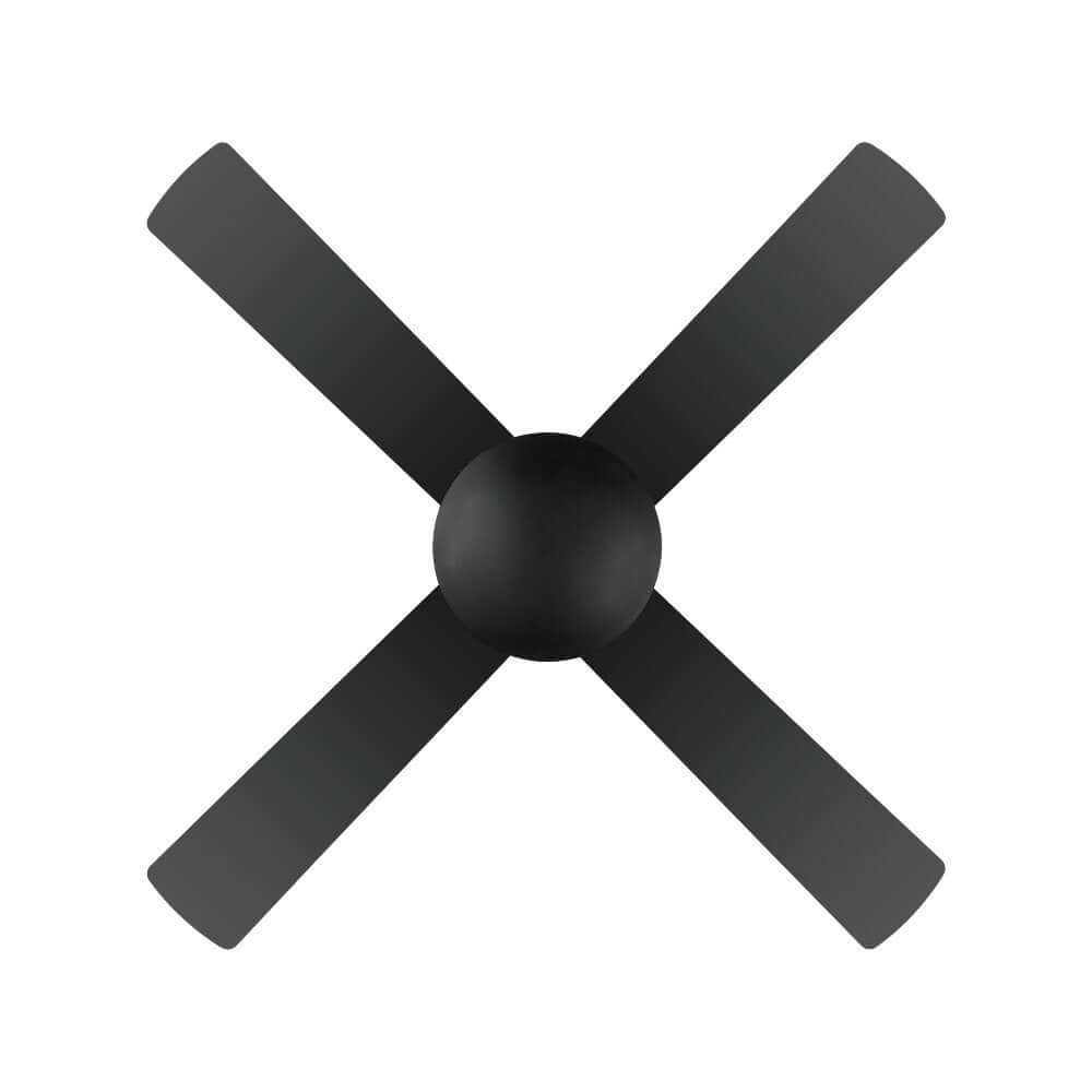 Bondi 48" Black AC ABS Ceiling Fan - 203621 - Mases LightingEglo