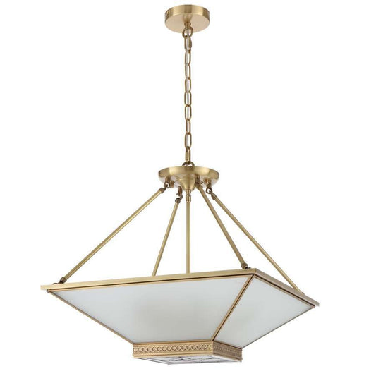 Bracci CTC Pendant Light 4Lt in Brass - Mases LightingTelbix