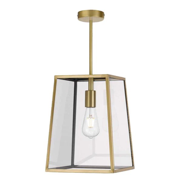 Cantena 25 Industrial Pendant Light Large 1Lt in Antique Brass - Mases LightingTelbix