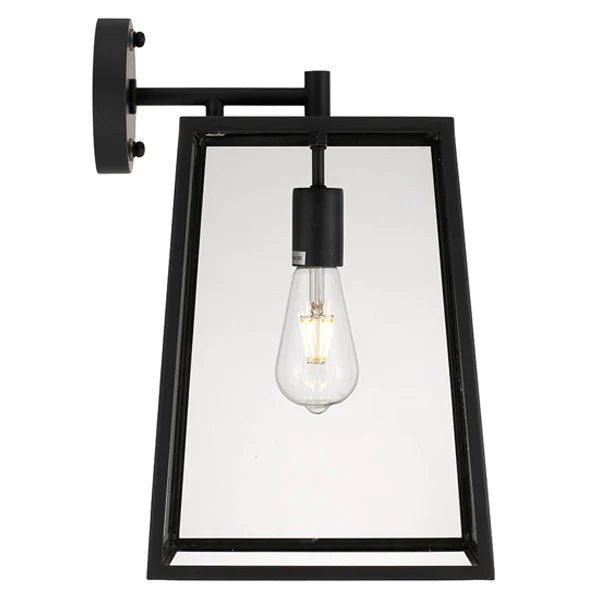 Cantena Outdoor Wall Light Large 1Lt in Antique Black - Mases LightingTelbix