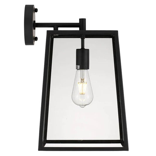Cantena Outdoor Wall Light Large 1Lt in Antique Black - Mases LightingTelbix