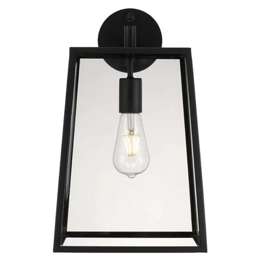 Cantena Outdoor Wall Light Large 1Lt in Antique Black - Mases LightingTelbix
