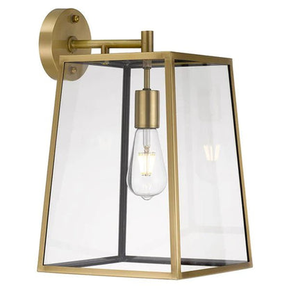 Cantena Outdoor Wall Light Large 1Lt in Antique Brass - Mases LightingTelbix