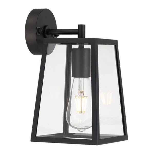Cantena Outdoor Wall Light Small 1Lt in Antique Black - Mases LightingTelbix