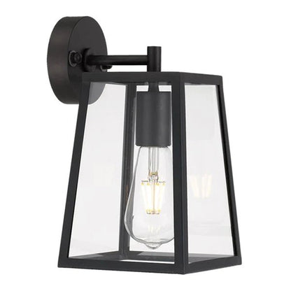 Cantena Outdoor Wall Light Small 1Lt in Antique Black - Mases LightingTelbix