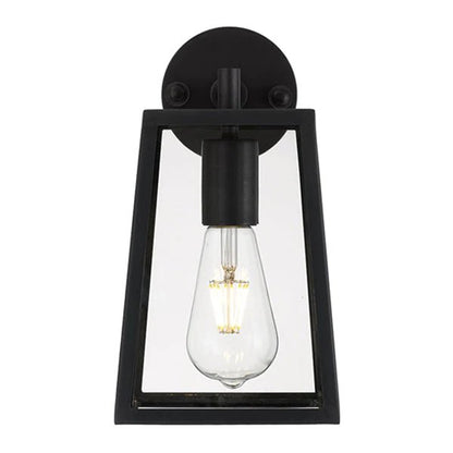 Cantena Outdoor Wall Light Small 1Lt in Antique Black - Mases LightingTelbix