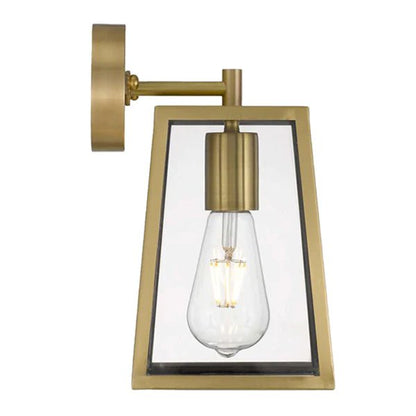 Cantena Outdoor Wall Light Small 1Lt in Antique Brass - Mases LightingTelbix