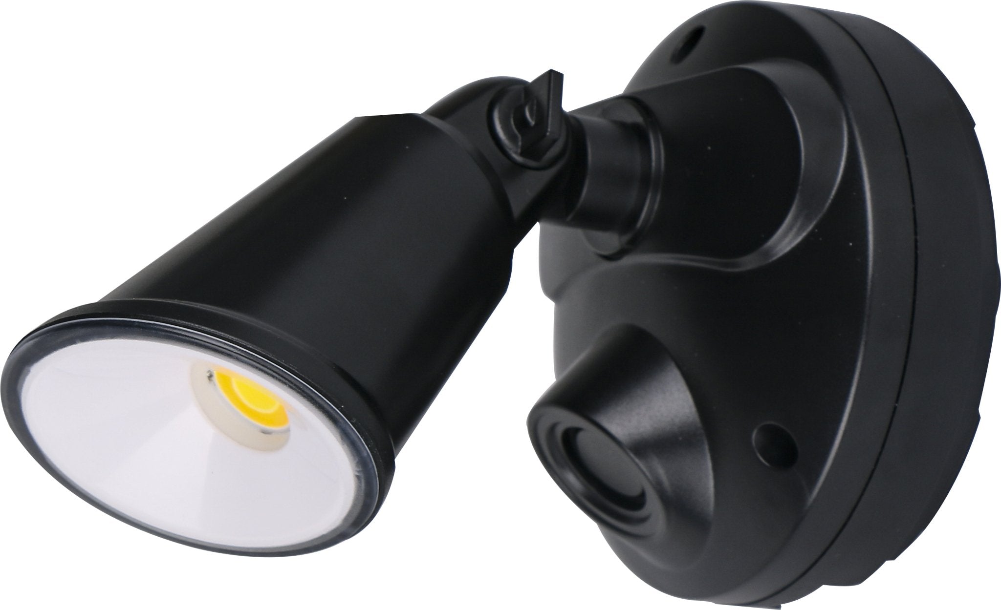 Defender Exterior LED Security Light Single 10w Tri Colour in Matt Black - Mases LightingMartec