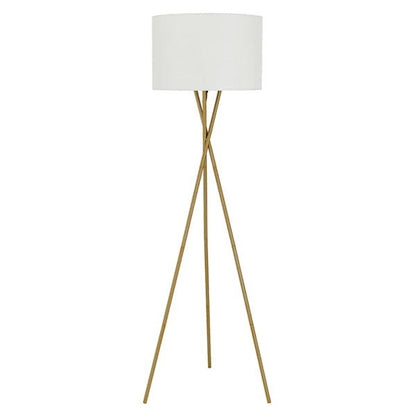 Denise Modern Tripod Floor Lamp 1Lt in Black, Red, White, Ivory or Wheat - Mases LightingTelbix