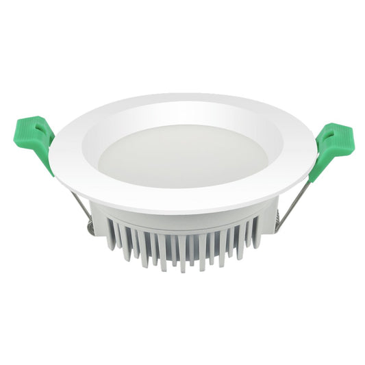 DL110B 13W tri-colour dimmable LED downlight, 90mm cut-out, recessed face — Lighting Creations