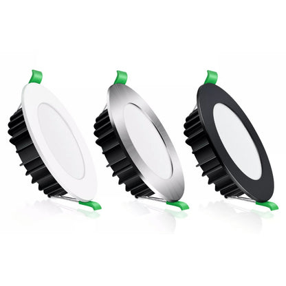 DL110D 13W tri-colour dimmable aluminium LED downlight, 90mm cut-out — Lighting Creations