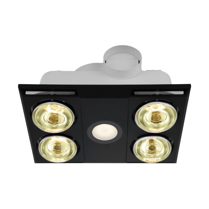 Eglo HEATFLOW Bathroom Heater & Light with 4 Heat Lamp - Mases LightingEglo